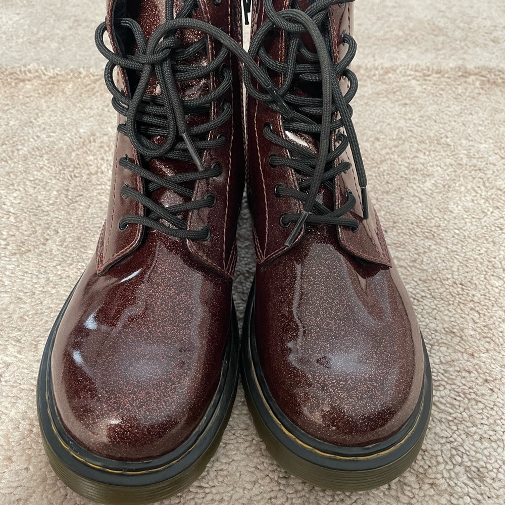 Dr.Martens 1460 glitter boots Rose Brown